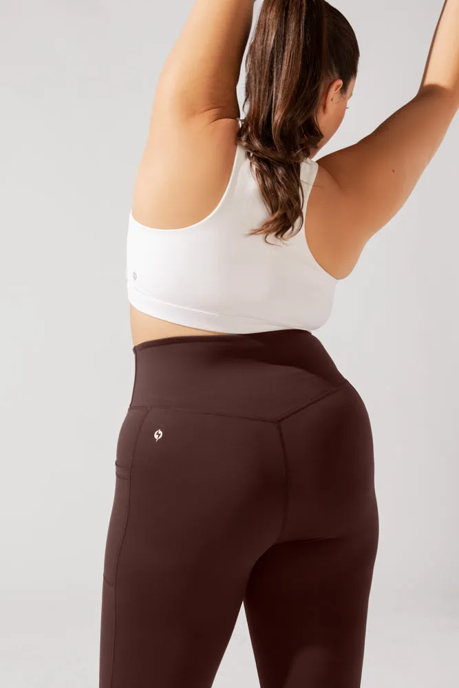 Crisscross Hourglass® Leggings with Pockets - French Roast sold by POPFLEX product image thumbnail 5