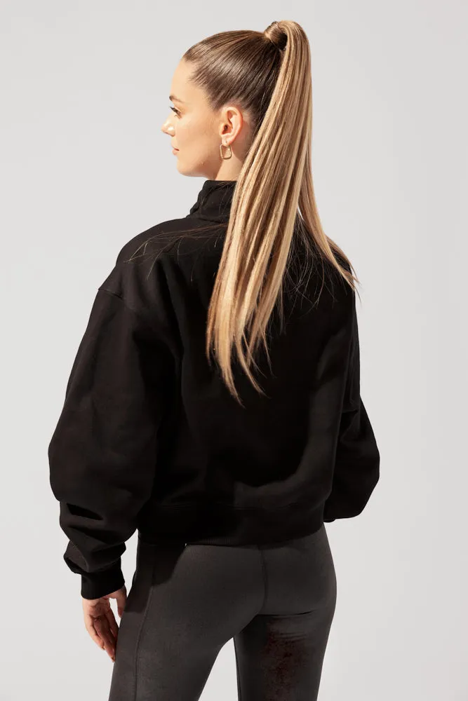 Uptown Mockneck Sweatshirt - Black sold by POPFLEX product image thumbnail 3