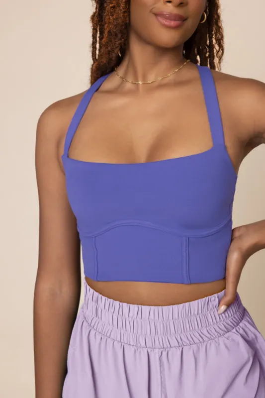 Daphne Corset Crop Top - Iris sold by POPFLEX