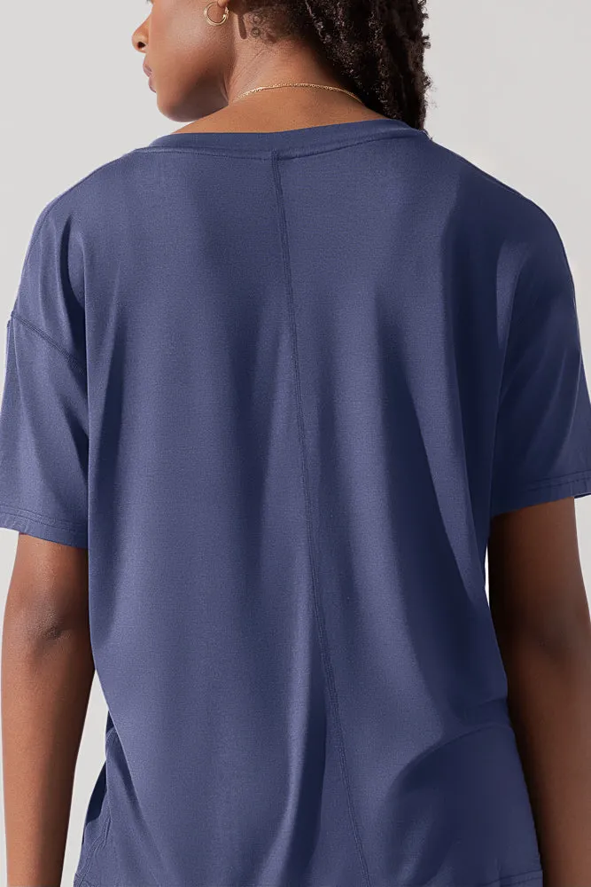 Daring Deep V Tee - Dark Navy sold by POPFLEX product image thumbnail 2