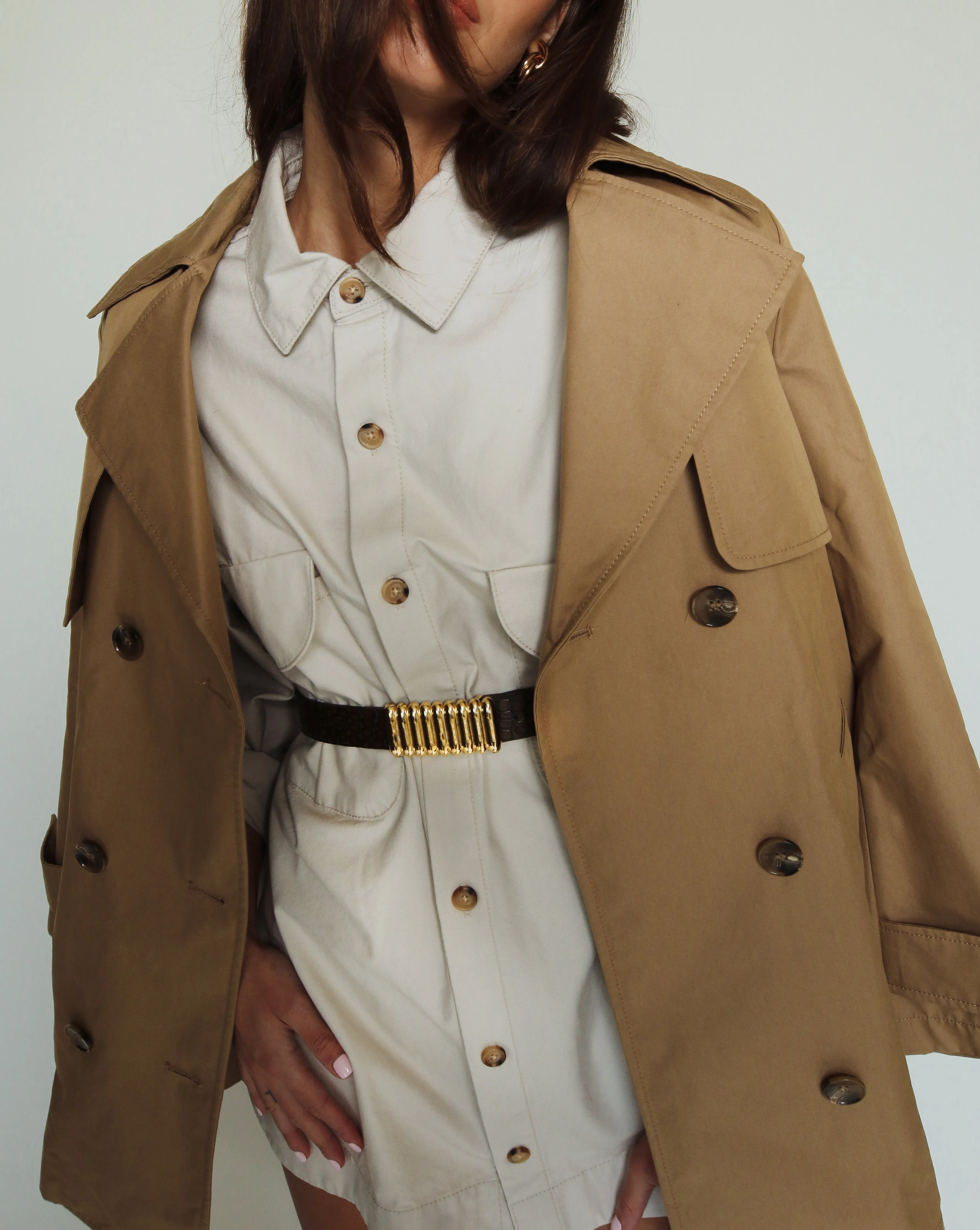 SILK BELT BROWN PEBBLE sold by Heaven Mayhem product image thumbnail 2