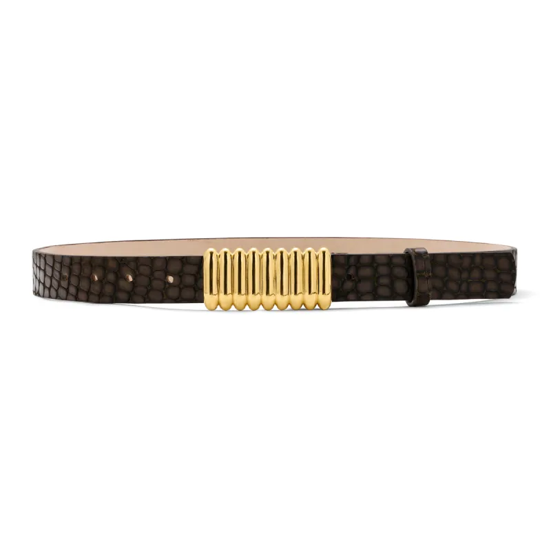 SILK BELT BROWN PEBBLE sold by Heaven Mayhem