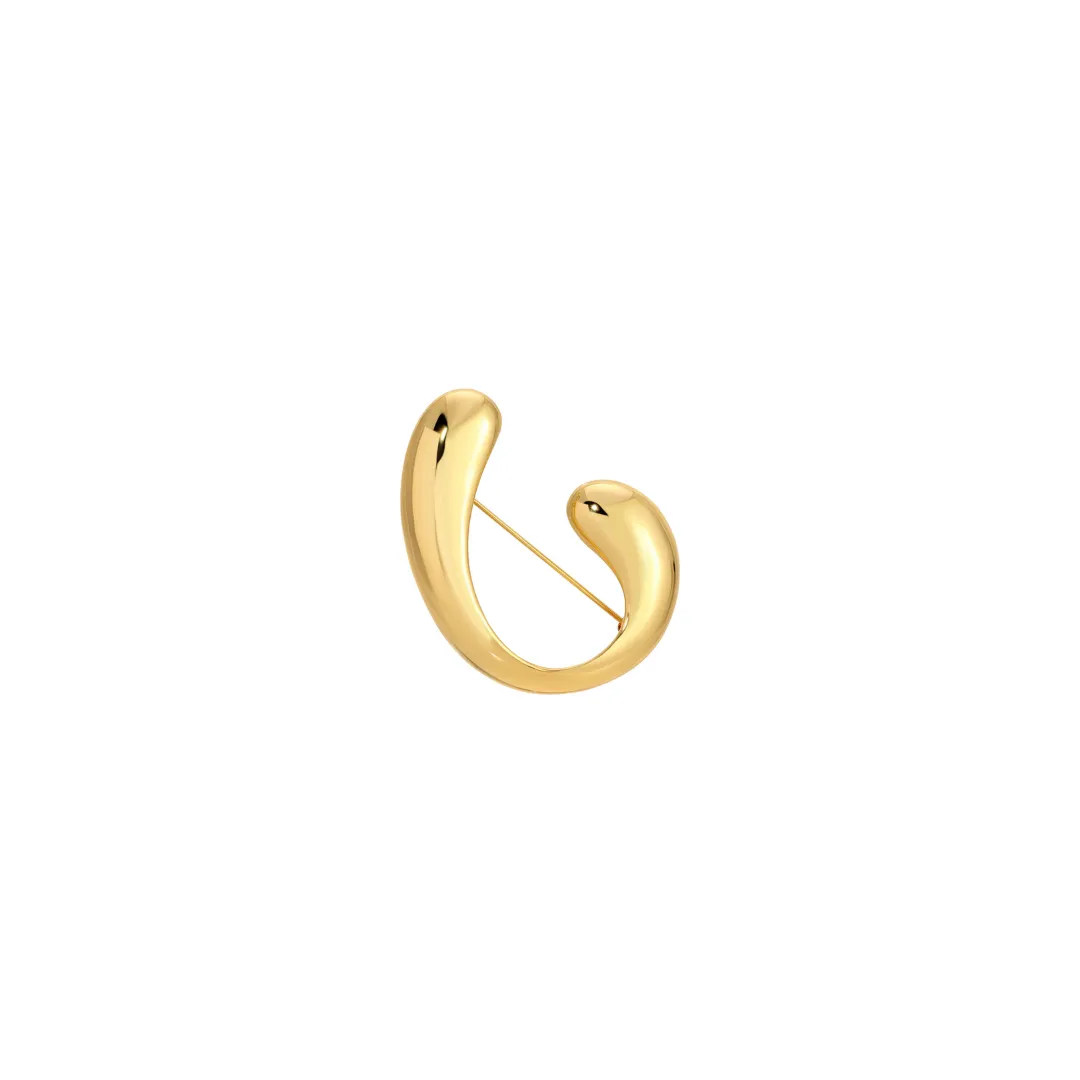TWIST BROOCH GOLD sold by Heaven Mayhem