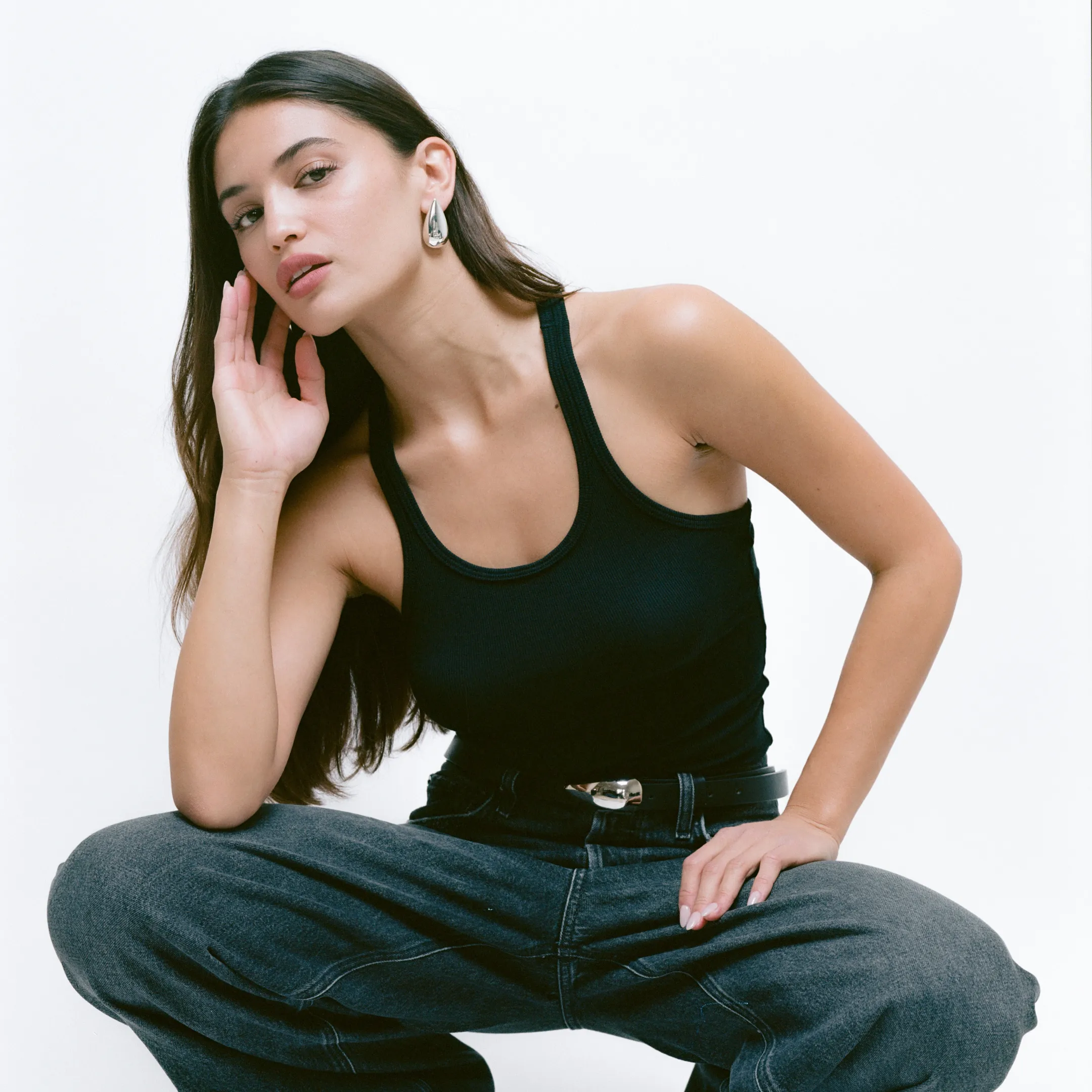 BEAN BELT BLACK SILVER sold by Heaven Mayhem product image thumbnail 4