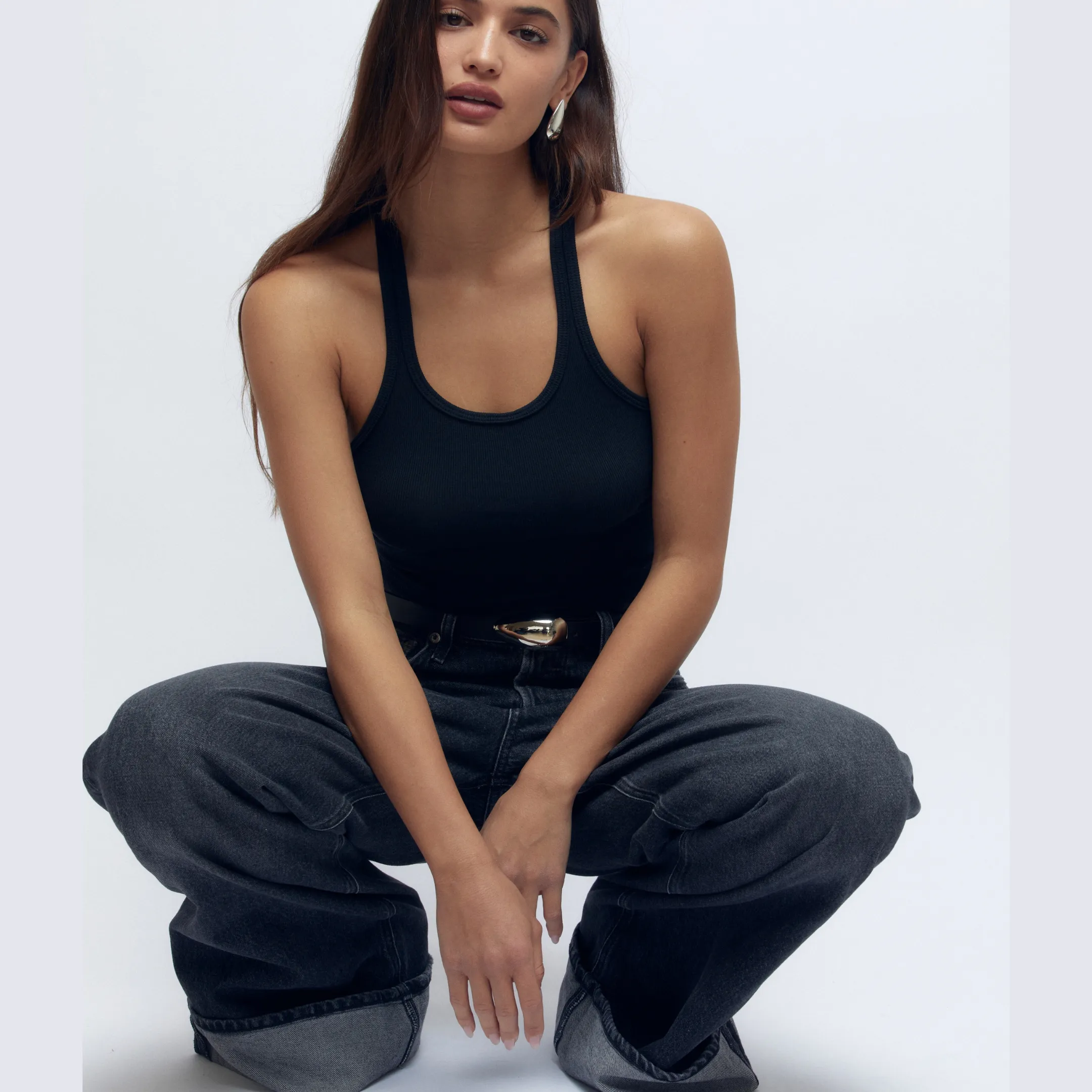 BEAN BELT BLACK SILVER sold by Heaven Mayhem product image thumbnail 2