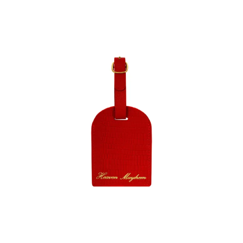 LUGGAGE TAG RED sold by Heaven Mayhem