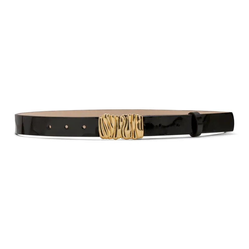 GAIA BELT BROWN PATENT sold by Heaven Mayhem