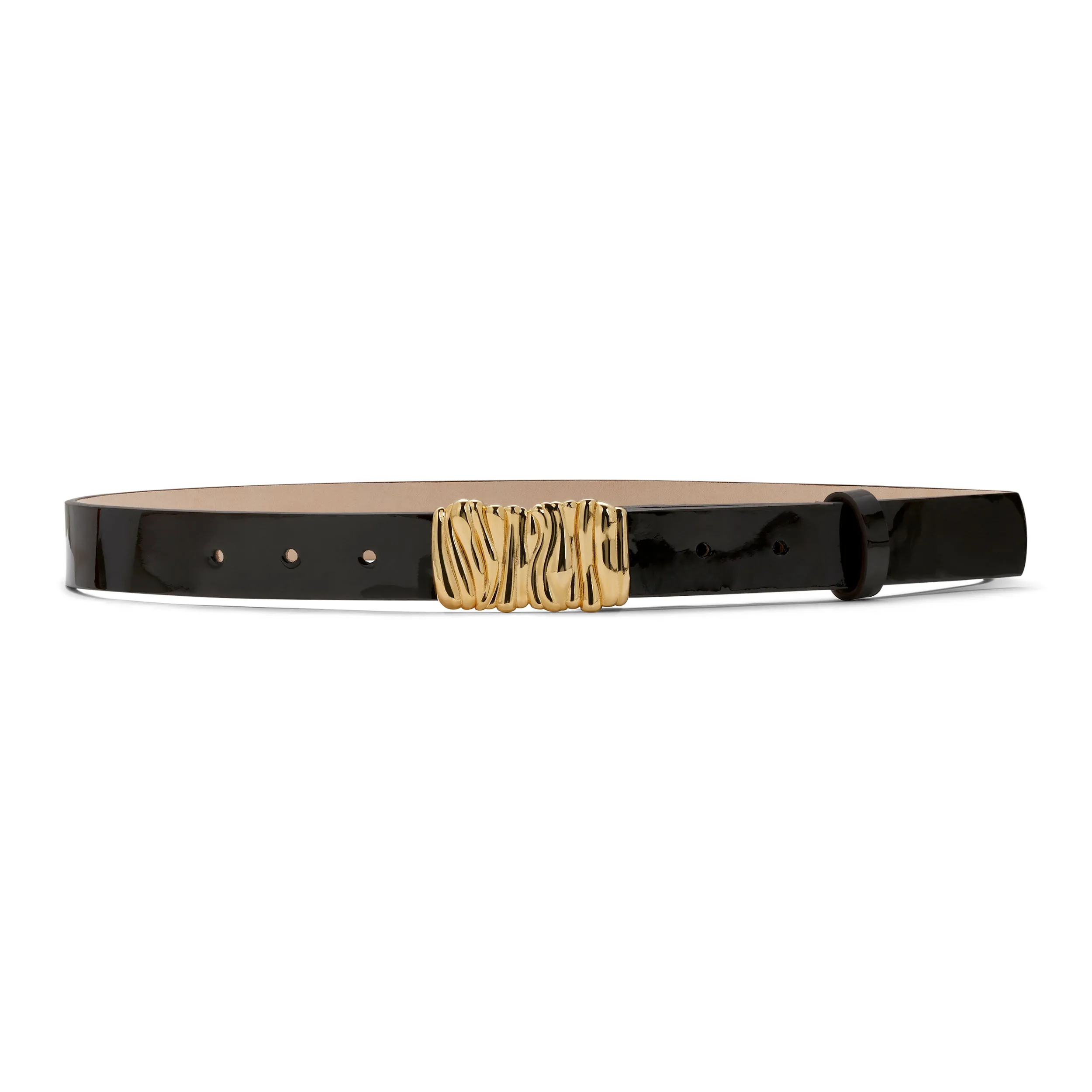 GAIA BELT BROWN PATENT sold by Heaven Mayhem