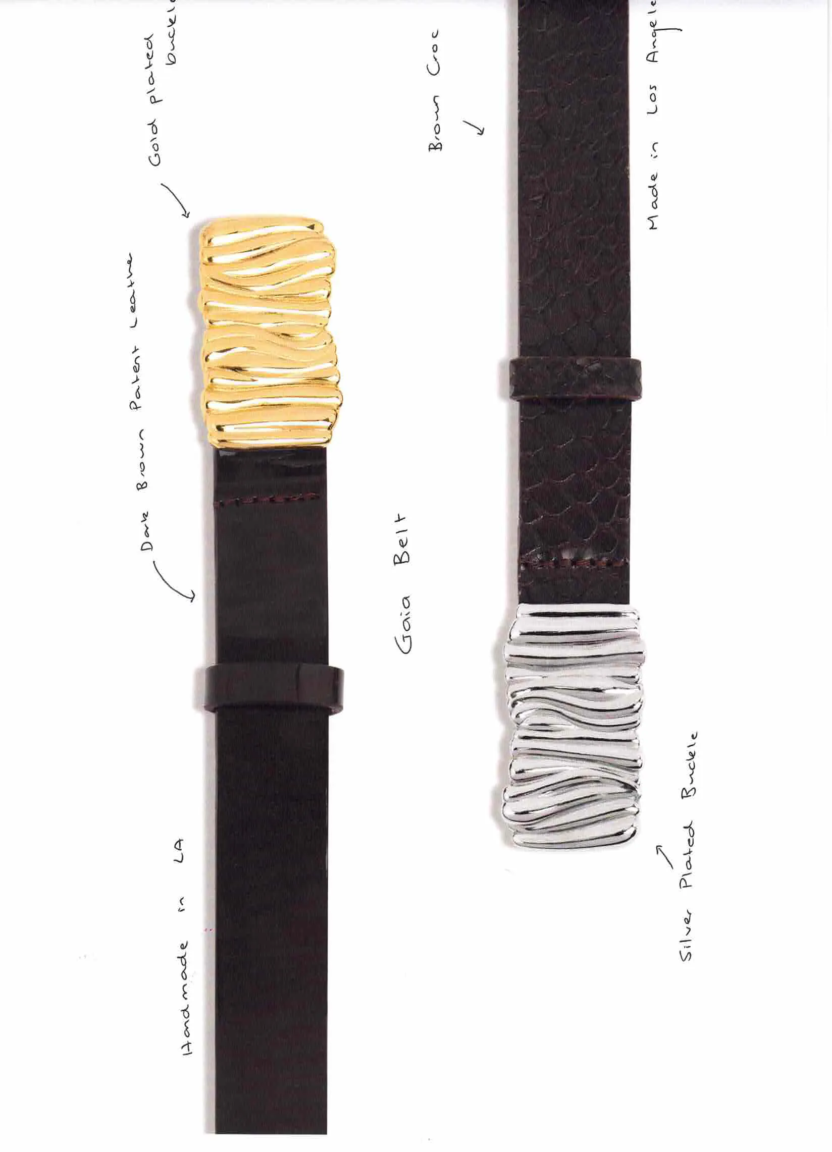 GAIA BELT BROWN PATENT sold by Heaven Mayhem product image thumbnail 4
