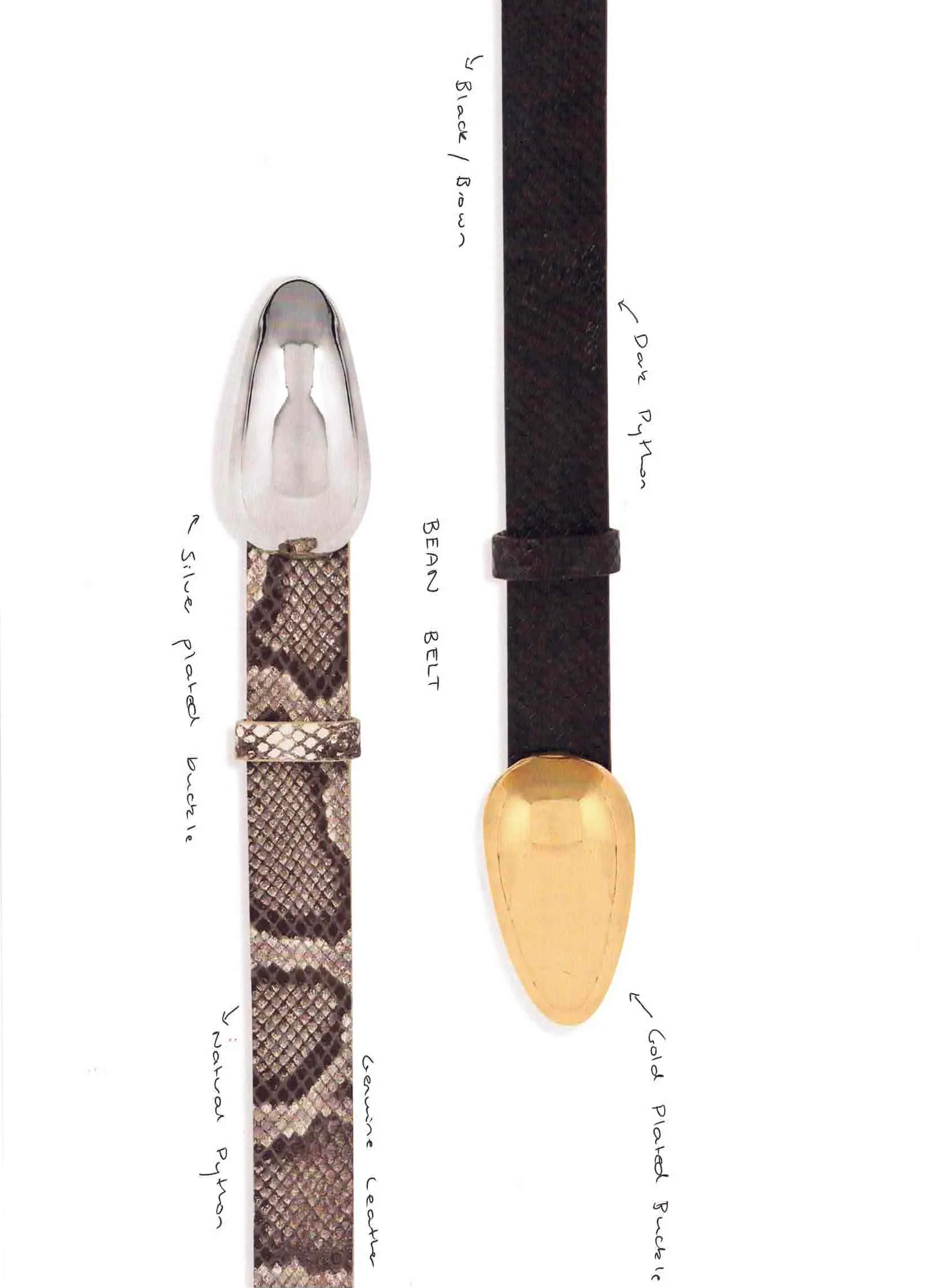 BEAN BELT NATURAL PYTHON sold by Heaven Mayhem product image thumbnail 4