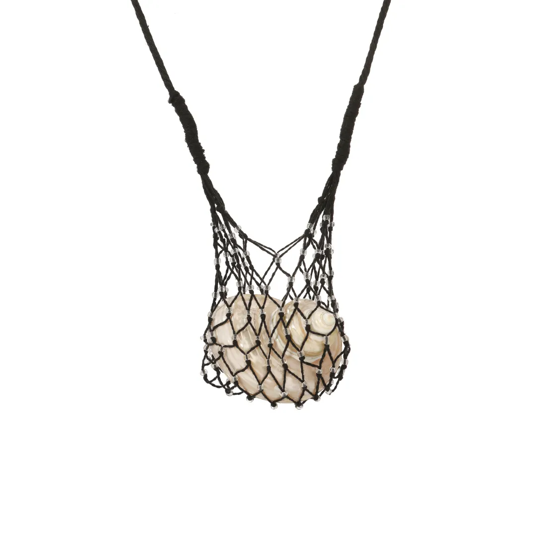 BUNDLE NECKLACE BLACK SHELL sold by Heaven Mayhem product image thumbnail 3