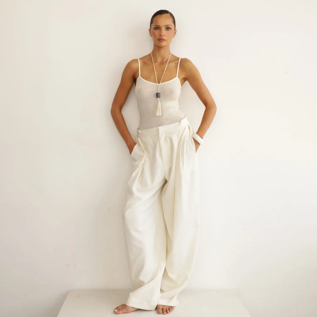 CLAUDETTE NECKLACE WHITE / BLACK sold by Heaven Mayhem product image thumbnail 4