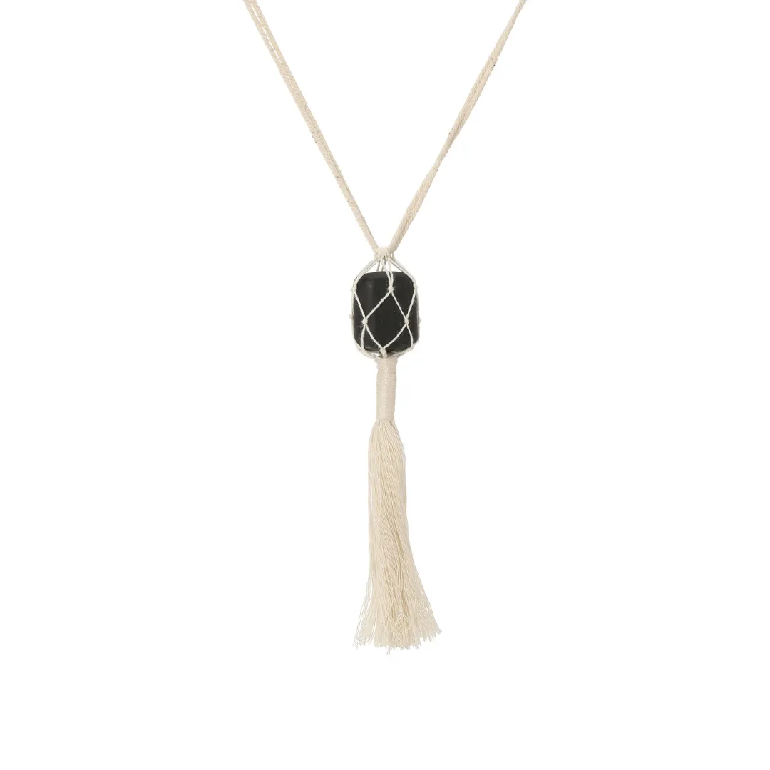 CLAUDETTE NECKLACE WHITE / BLACK sold by Heaven Mayhem product image thumbnail 3
