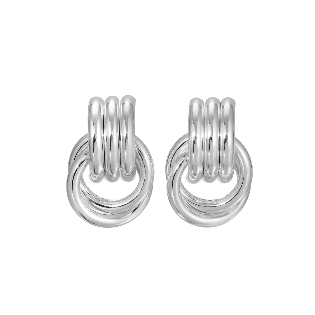 DOUBLE KNOT EARRINGS sold by Heaven Mayhem product image thumbnail 2