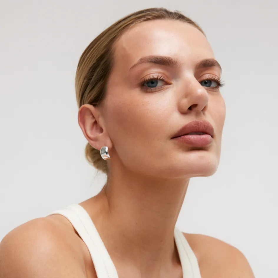 KY HOOP SMOOTH EARRINGS sold by Heaven Mayhem product image thumbnail 3