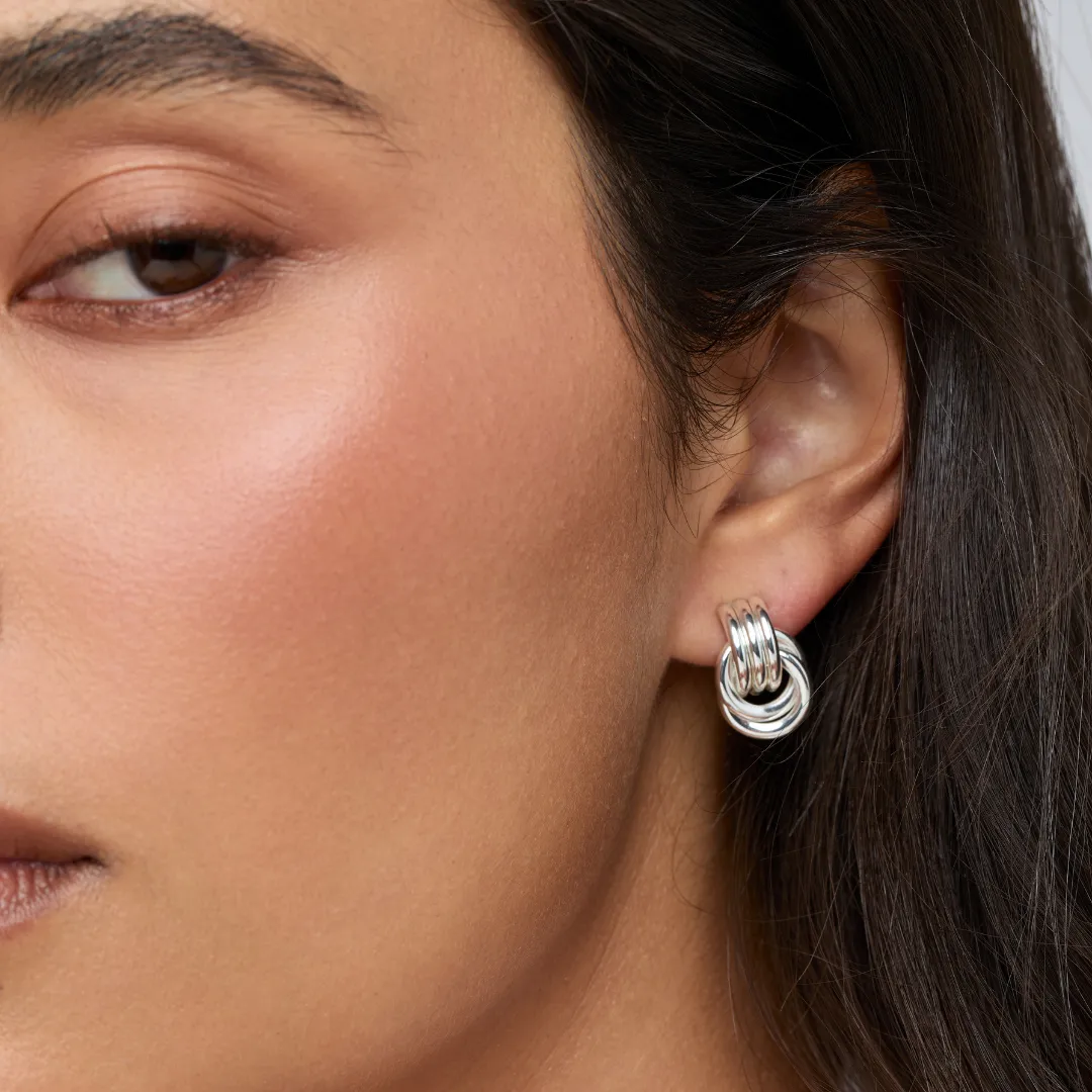 MICRO KNOT EARRINGS sold by Heaven Mayhem product image thumbnail 3