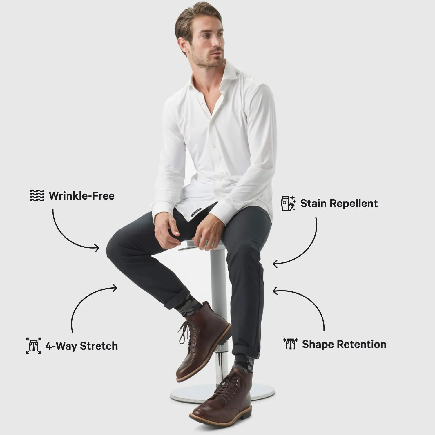 Jetsetter Tech Pant Straight Fit 3-Pack sold by Jack Archer product image thumbnail 2