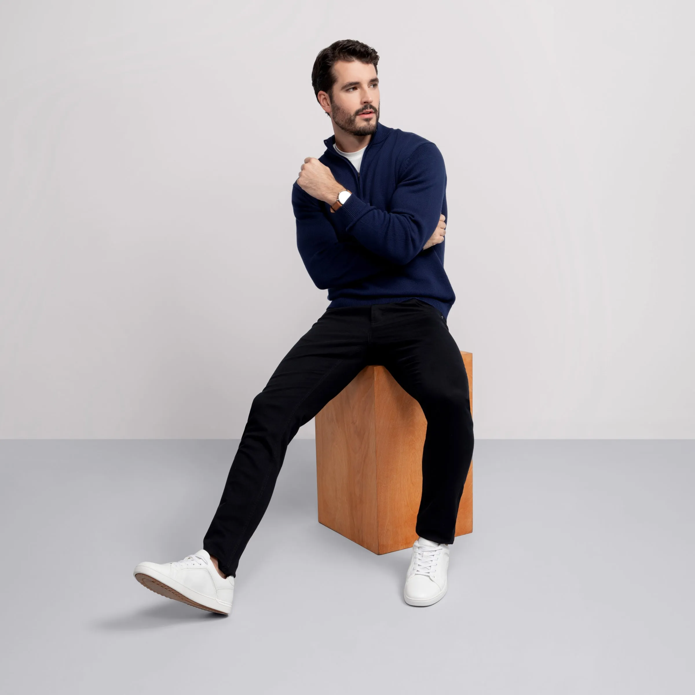 Jetsetter Quarter-Zip Sweater -- Navy sold by Jack Archer product image thumbnail 5