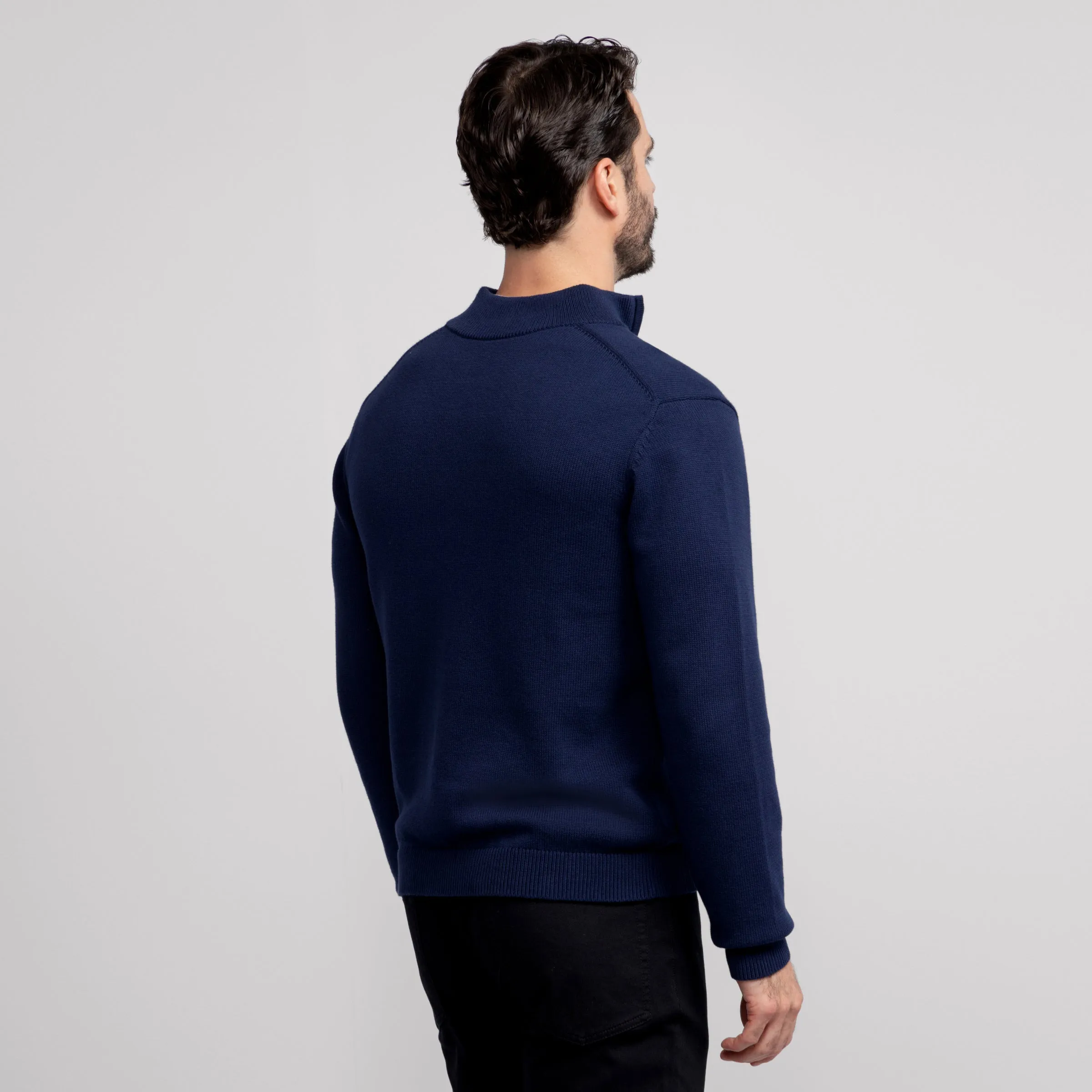Jetsetter Quarter-Zip Sweater -- Navy sold by Jack Archer product image thumbnail 3