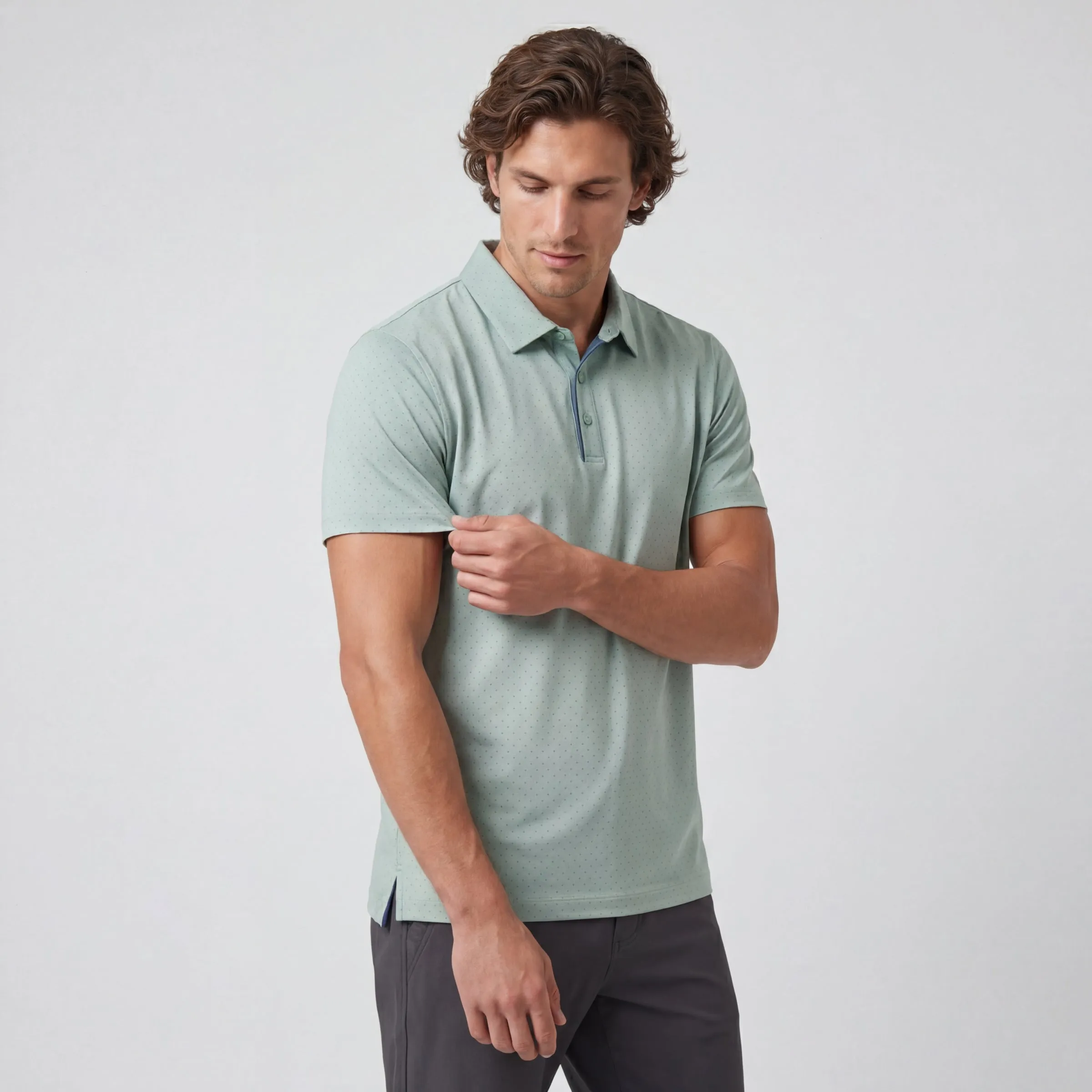 Clubhouse Performance Polo -- Storm Green Sweetspot sold by Jack Archer