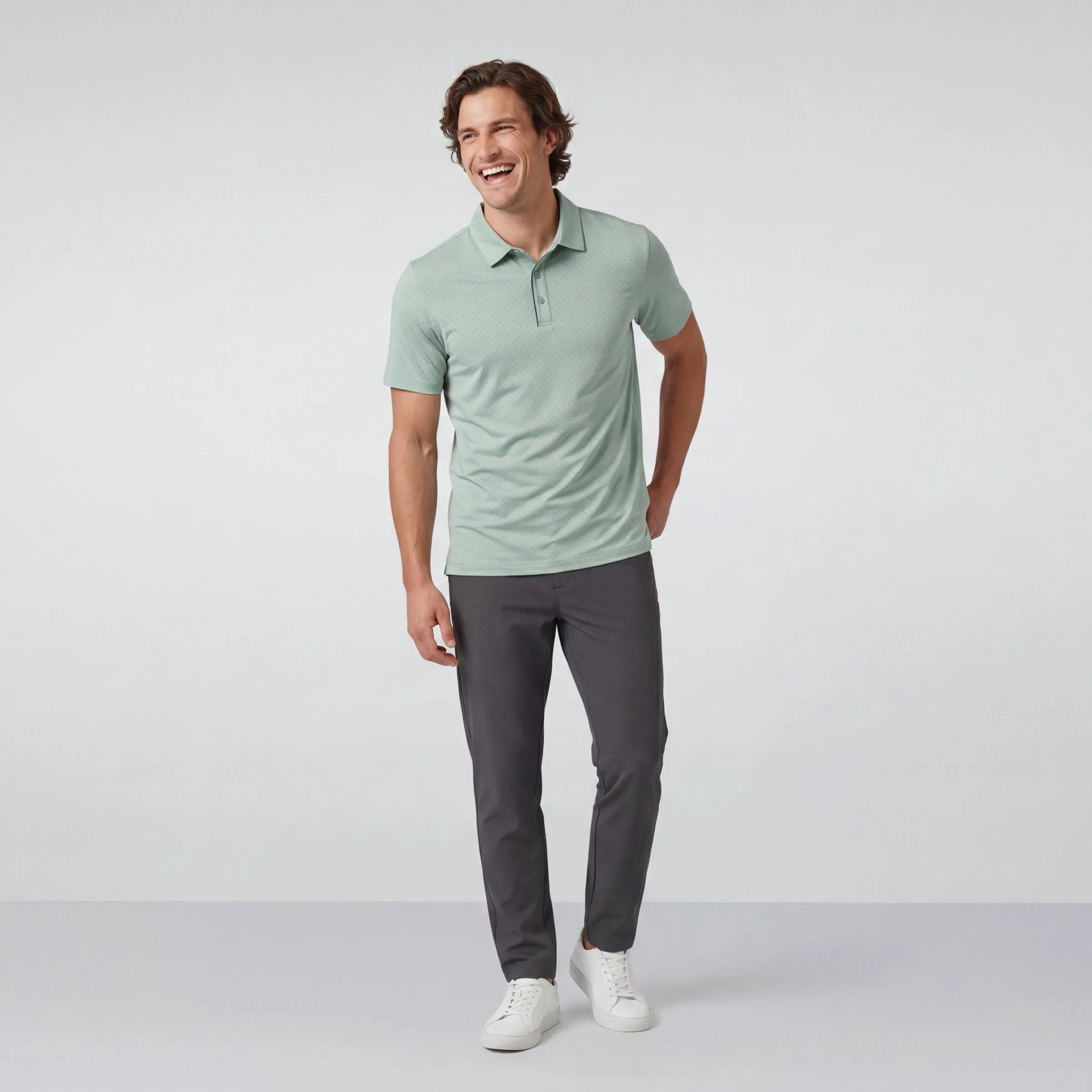 Clubhouse Performance Polo -- Storm Green Sweetspot sold by Jack Archer product image thumbnail 3