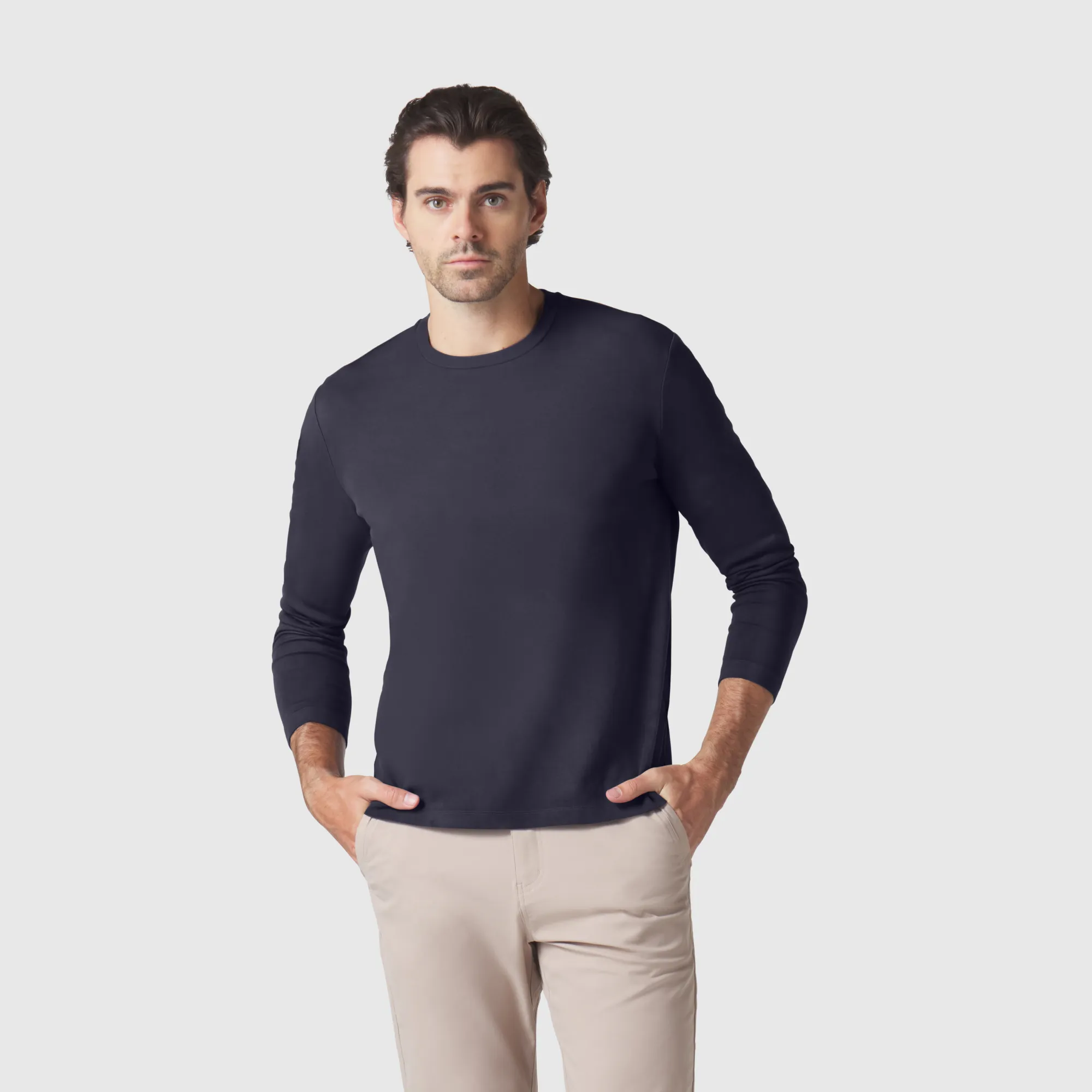 Precision Long Sleeve Tee -- Deep Blue sold by Jack Archer
