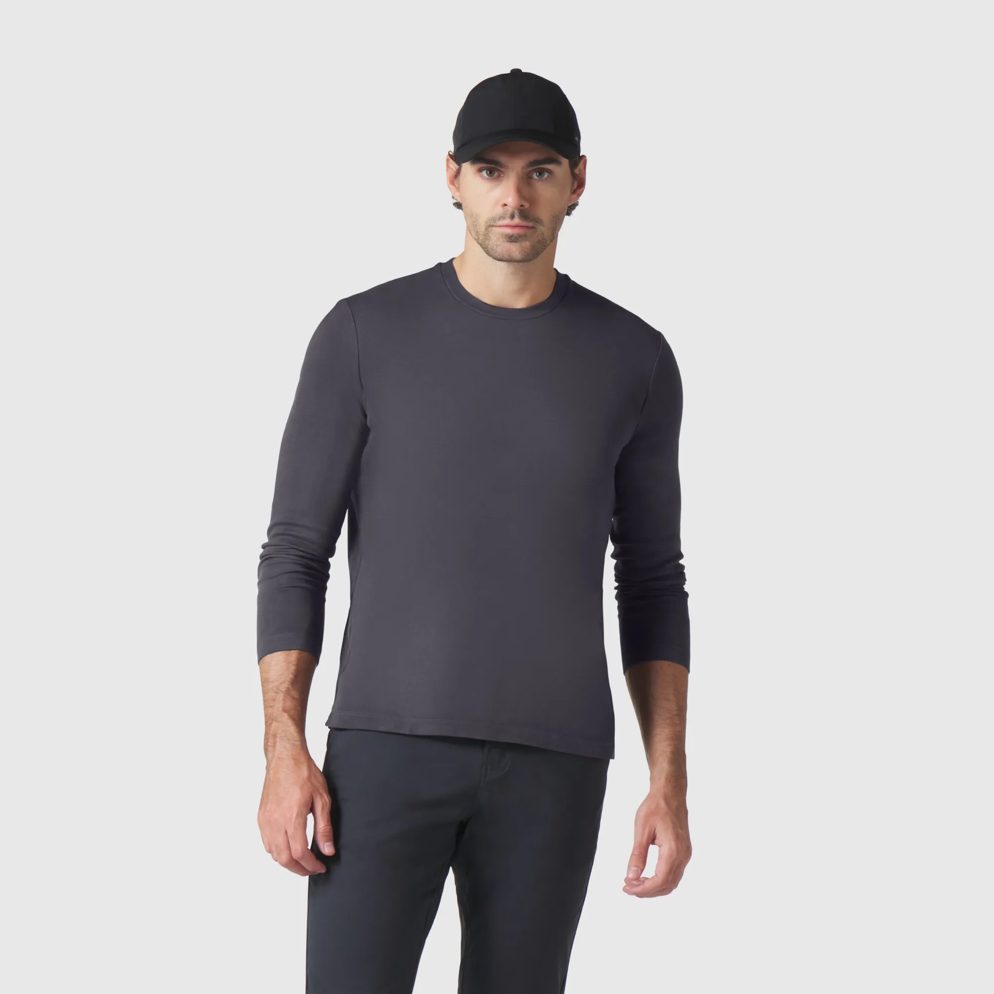 Precision Long Sleeve Tee -- Charcoal Gray sold by Jack Archer