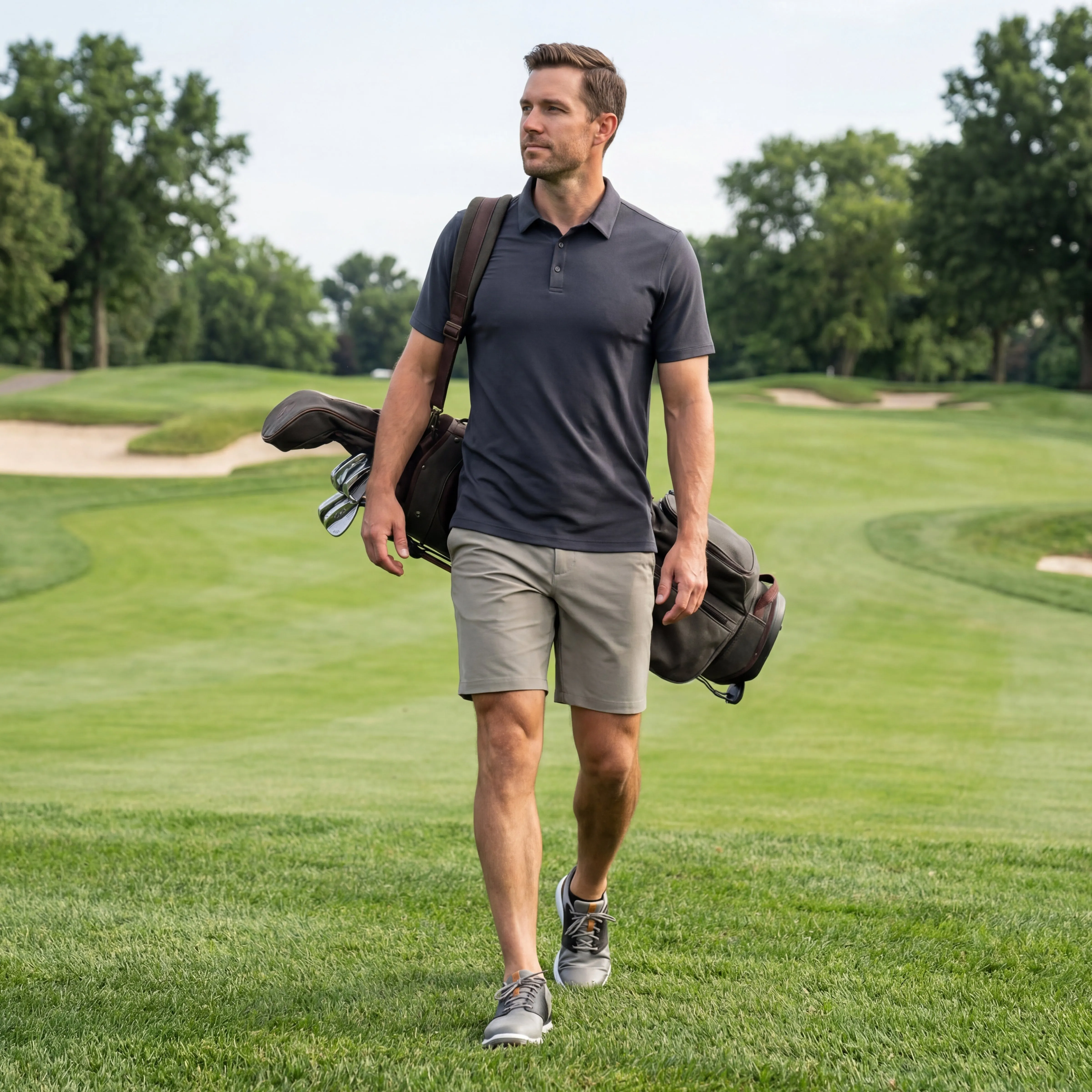 Tech Polo -- Charcoal Gray sold by Jack Archer product image thumbnail 2