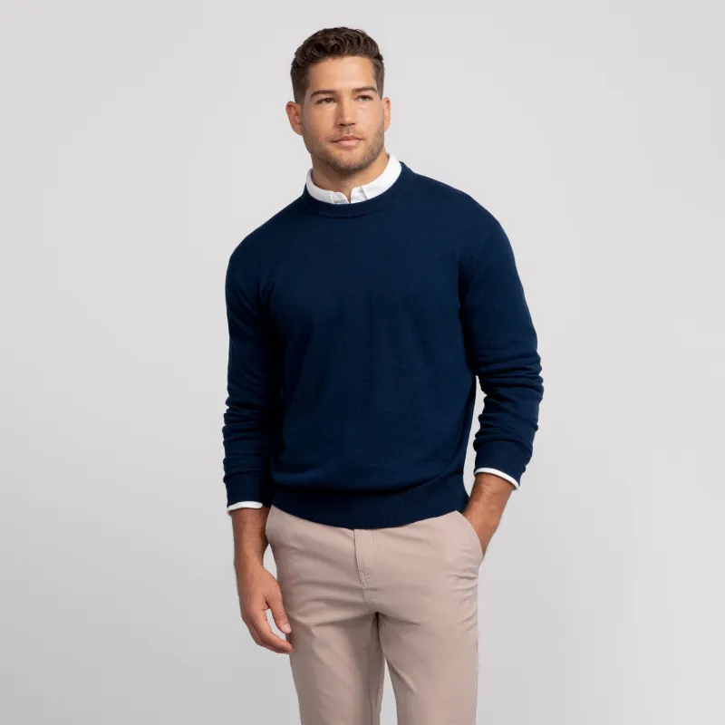 Anytime Crewneck Sweater -- Deep Blue made by Jack Archer