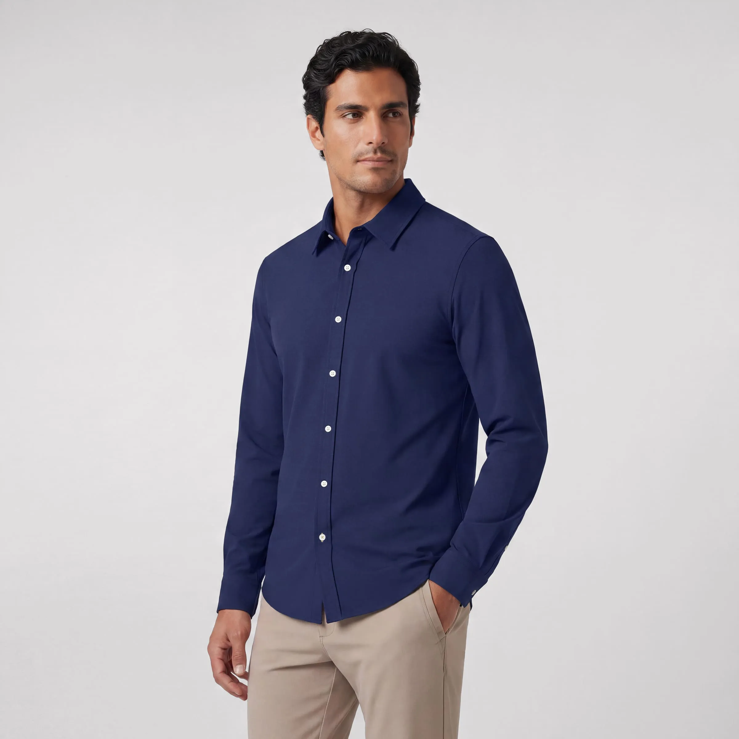 Everywear Shirt - Shorter Length -- Navy sold by Jack Archer product image thumbnail 2