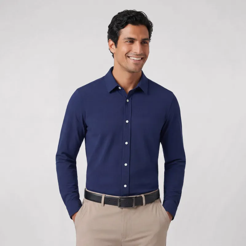 Everywear Shirt Standard Length -- Navy made by Jack Archer