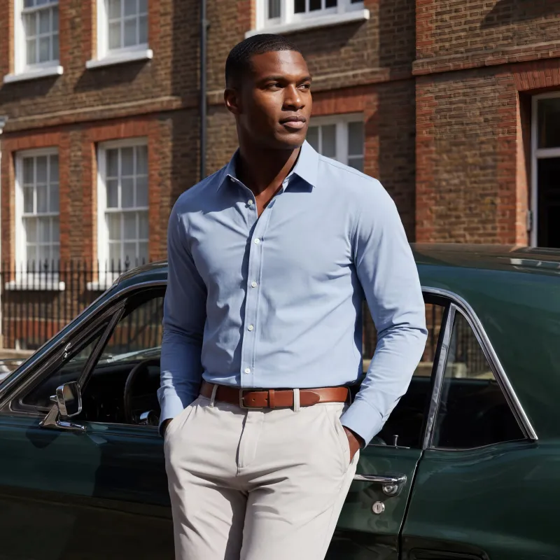 Everywear Shirt Standard Length -- Chambray Blue made by Jack Archer