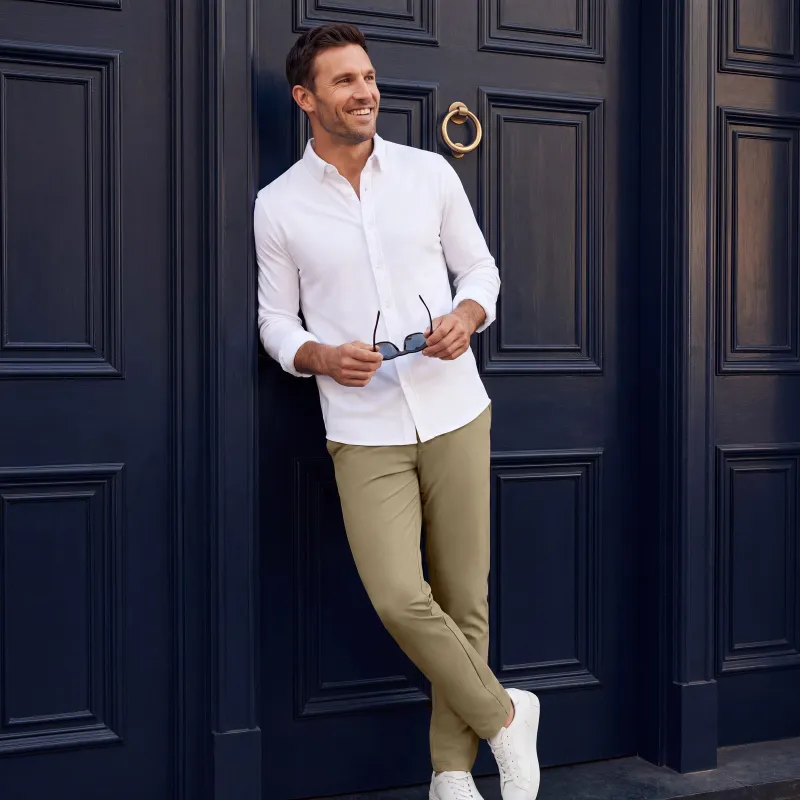 Jetsetter Tech Pant - Slim Fit -- True Khaki made by Jack Archer