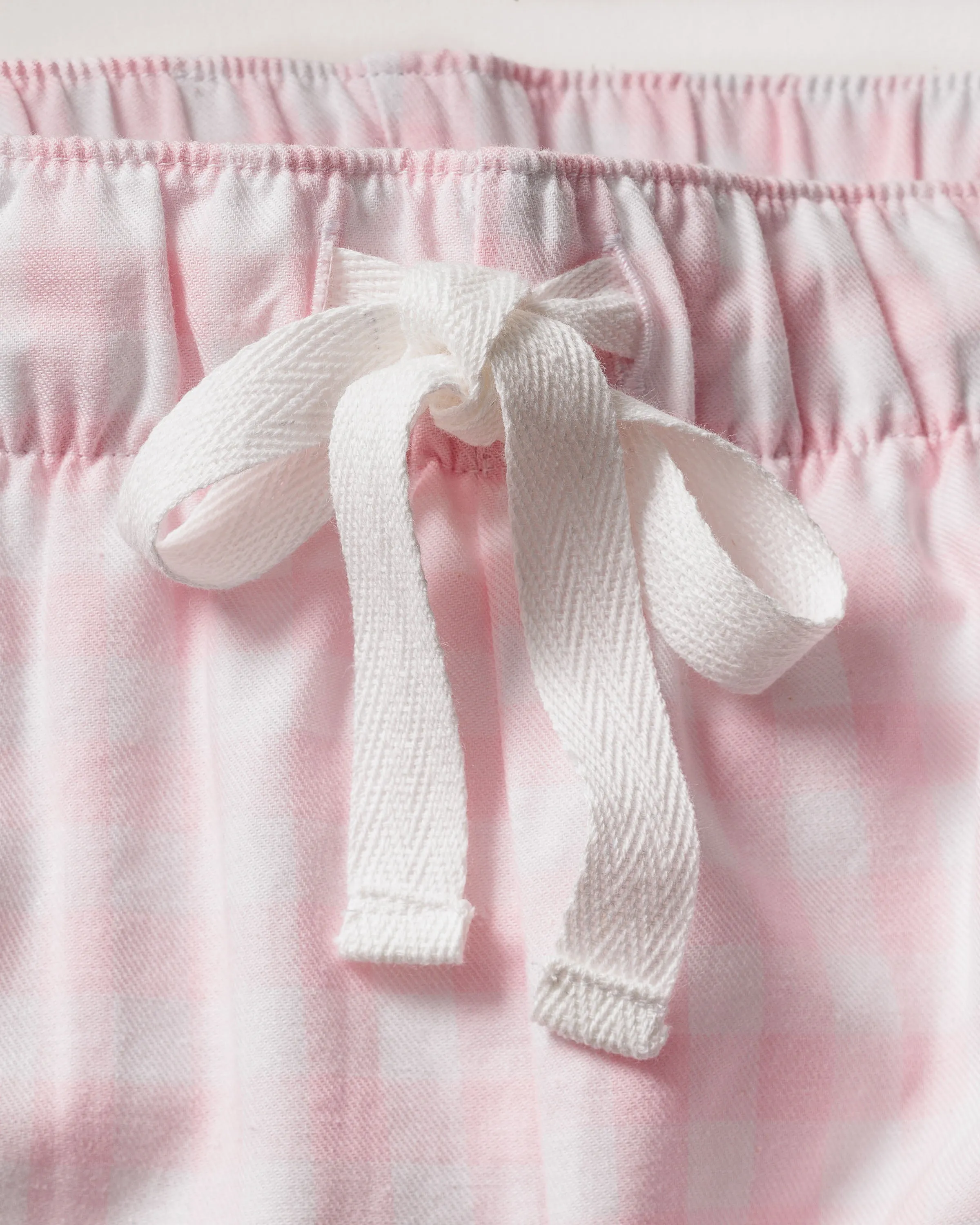 Women's Twill Pajama Pants in Pink Gingham sold by Petite Plume product image thumbnail 4