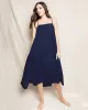 Women's Gauze Serene Lounge Dress in Navy sold by Petite Plume