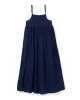 Women's Gauze Serene Lounge Dress in Navy sold by Petite Plume