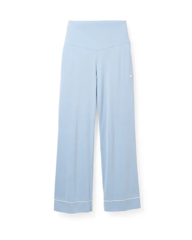 Women's Pima Maternity Pants in Periwinkle made by Petite Plume