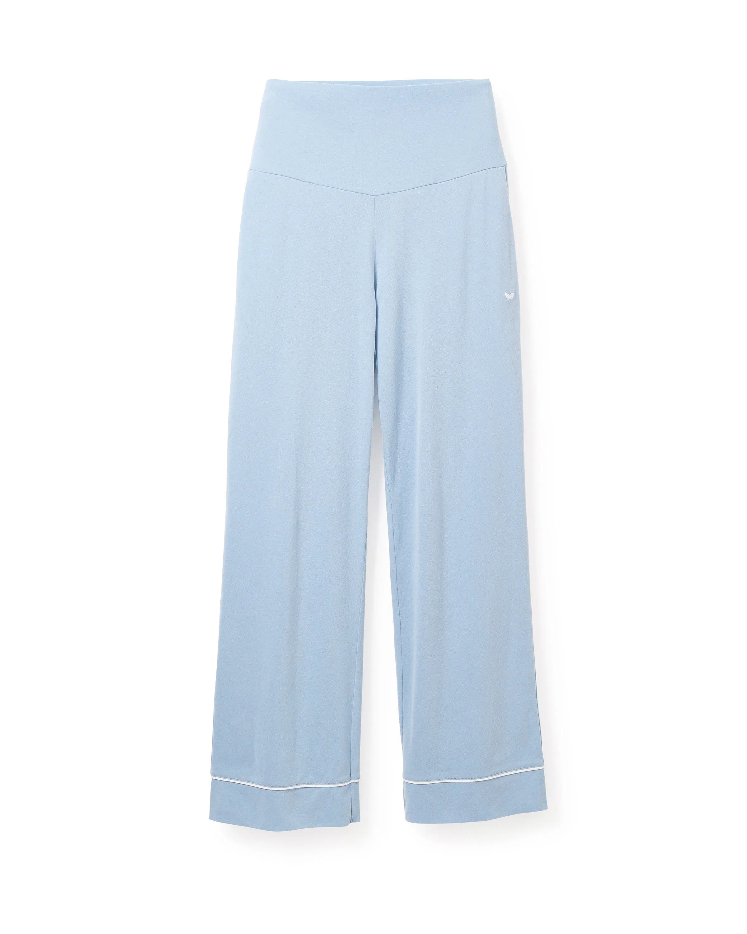 Women's Pima Maternity Pants in Periwinkle sold by Petite Plume