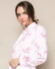 Women's Twill Robe in English Rose Floral sold by Petite Plume