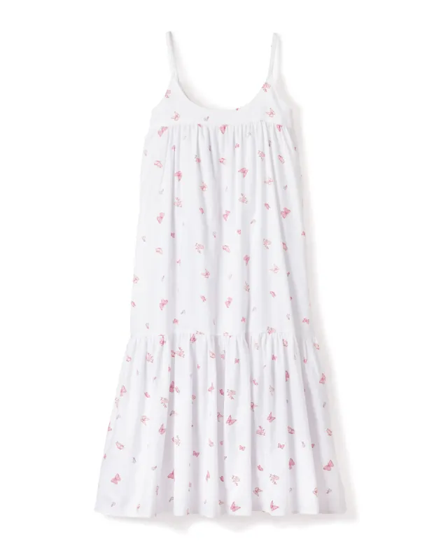Women's Twill Chloé Nightgown in Butterflies sold by Petite Plume