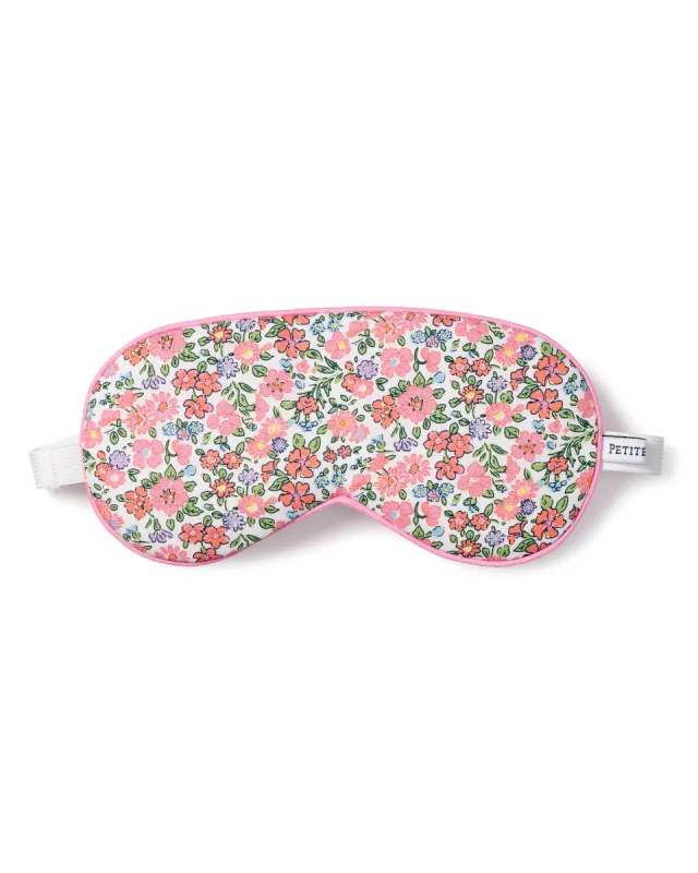 Adult Twill Sleep Mask in Fleurs de Rose sold by Petite Plume