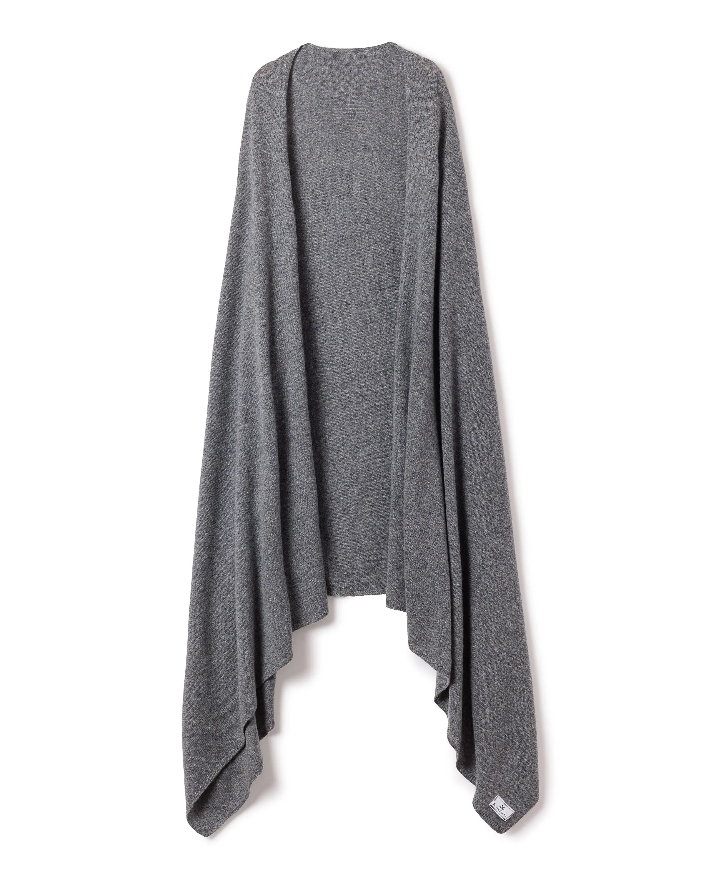 Women's Cashmere Wrap in Dark Grey sold by Petite Plume product image thumbnail 3