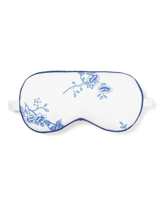 Adult's Sleep Mask in Indigo Floral sold by Petite Plume