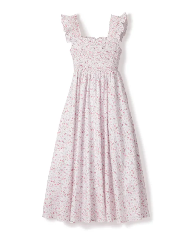 Women's Twill Margaux Dress in Dorset Floral sold by Petite Plume