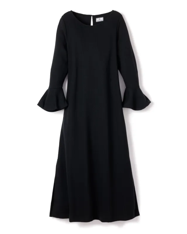 Women's Pima Ophelia Nightgown in Black sold by Petite Plume