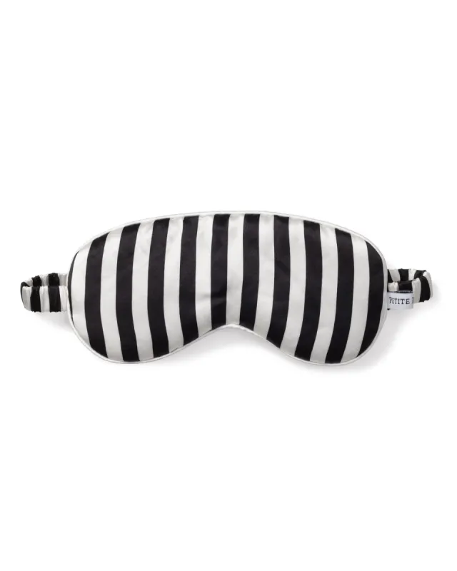 Adult's Silk Sleep Mask in Bengal Stripe sold by Petite Plume