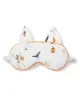 Adult's Twill Kitty Sleep Mask in Trick or Treat sold by Petite Plume
