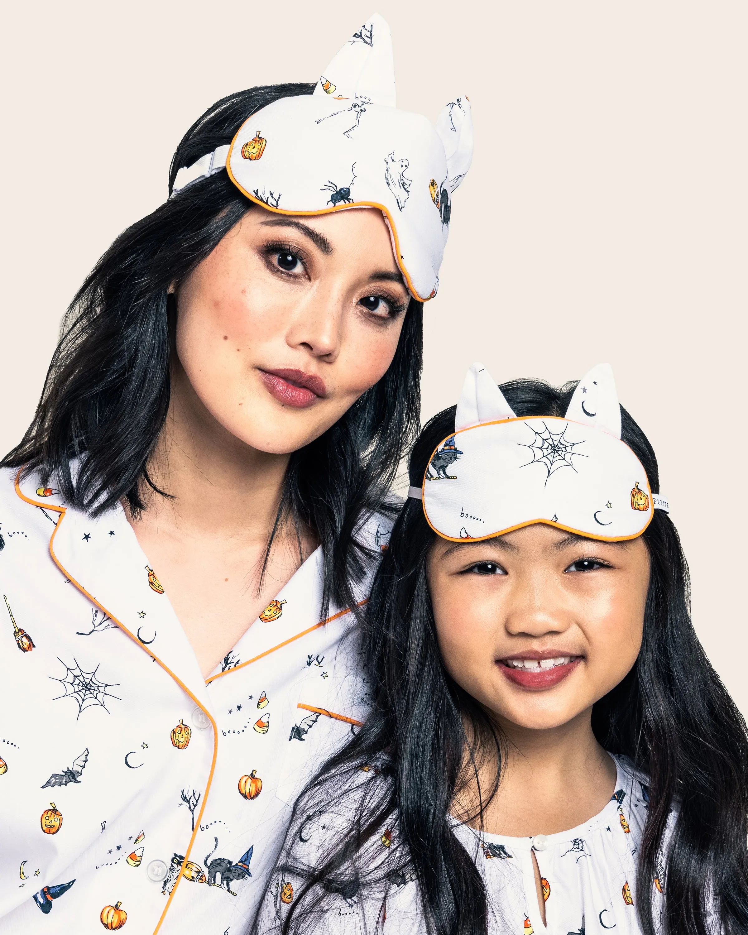 Adult's Twill Kitty Sleep Mask in Trick or Treat sold by Petite Plume product image thumbnail 2