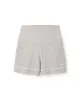 Women's Pima Maternity Shorts in Light Heather Grey sold by Petite Plume