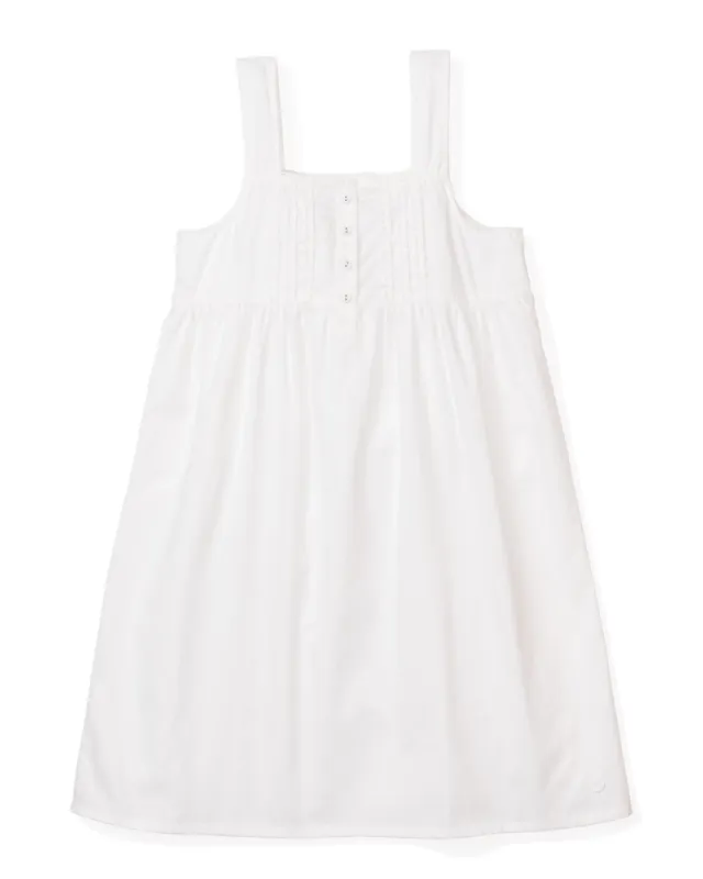 Women's White Charlotte Nightgown sold by Petite Plume